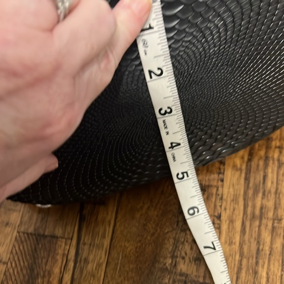 Melissa Bag faux Black Snakeskin Bucket + Baja East Drawstring - Picture 15 of 15